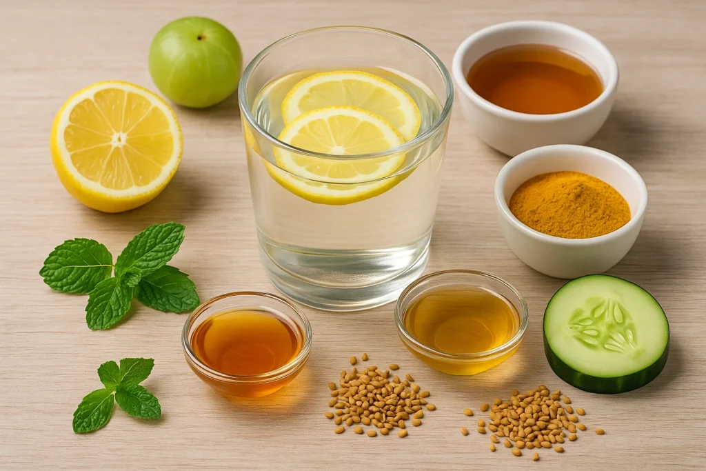 वजन घटाने के लिए सुबह की डिटॉक्स ड्रिंक”