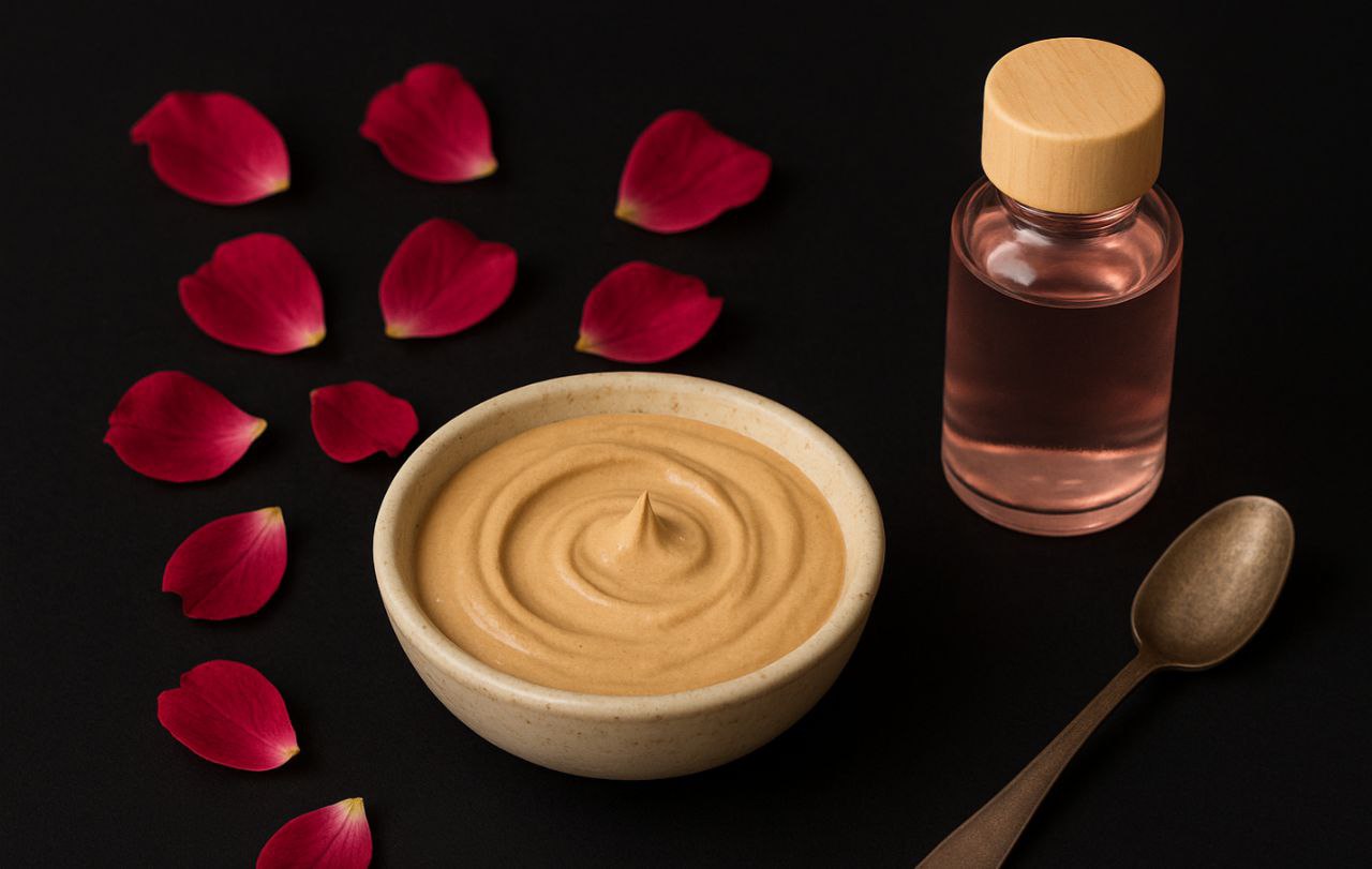 🌸 मुल्तानी मिट्टी और गुलाब जल फेस पैक – गर्मियों में पाएं तेल रहित और ठंडी त्वचा
